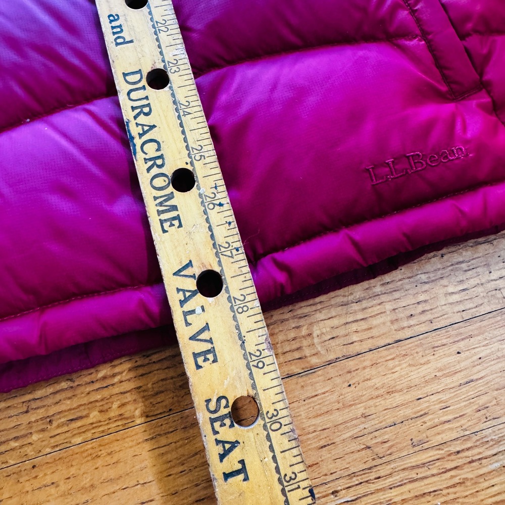 L.L.Bean Women's Puffer Jacket Fuchsia Insulated Full Zip Size Medium - Picture 4 of 7